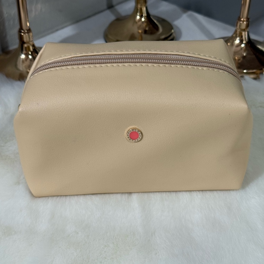 Bvlgari Elegant Beige Women's Cosmetic Bag